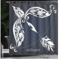 thumbnail image 4 of Ambesonne Planetary Shower Curtain, Planetary Impacts Nature, 69"Wx84"L, Grey and Blue, 4 of 5