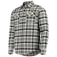 thumbnail image 2 of Men's Antigua Black/Gray Vegas Golden Knights Ease Plaid Button-Up Long Sleeve Shirt, 2 of 4
