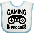 thumbnail image 3 of Inktastic Gaming in Progress Gamer Boys or Girls Baby Bib, 3 of 4