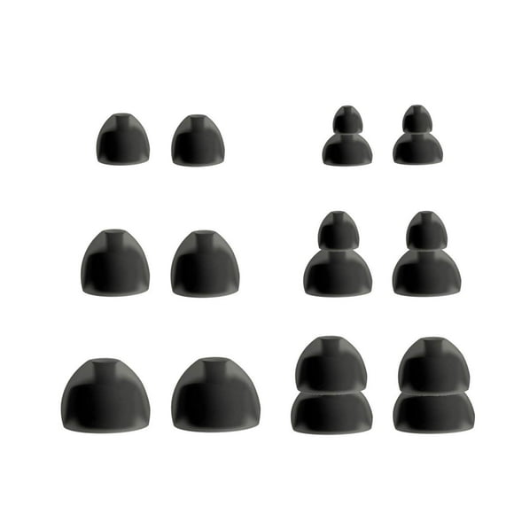 Comfortable B Oval Fit Kit Compatible with Shure SE210 in-Ear Stereo Earphones - Replacement Eartips Earbuds Eargels