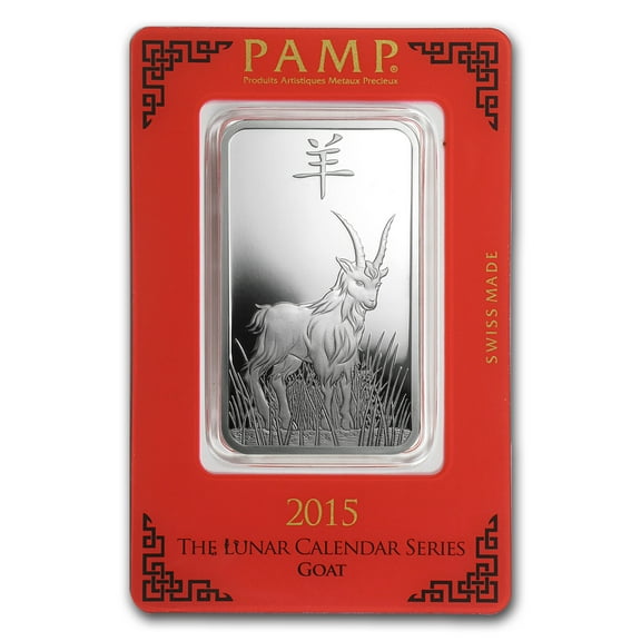 1 oz Silver Bar - (Year of the Goat)