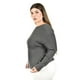 thumbnail image 2 of Sueter de cuello barco Roman Fashion /Tallas Extras, 4013 (Gris obscuro) gris oscuro 38, 2 of 6