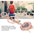 thumbnail image 3 of Key Chains for Car Keys, Cute keychain, Chinese Style Creative Alloy Longevity Lock Keychain for Bless Peace, Sturdy Rhinestone Keychain is A Perfect Gift for Your Friends, Families, or Children, Red, 3 of 7