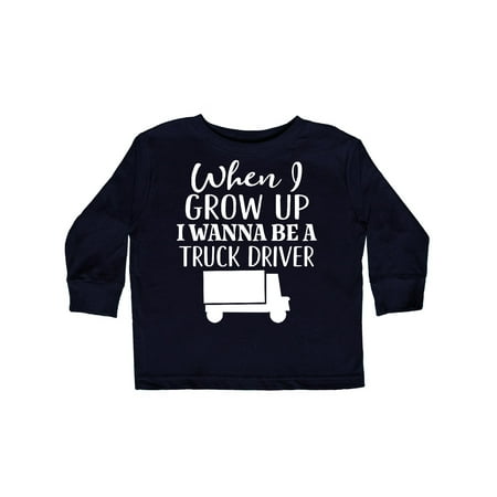

Inktastic Future Truck Driver Occupation Gift Gift Toddler Boy Girl Long Sleeve T-Shirt