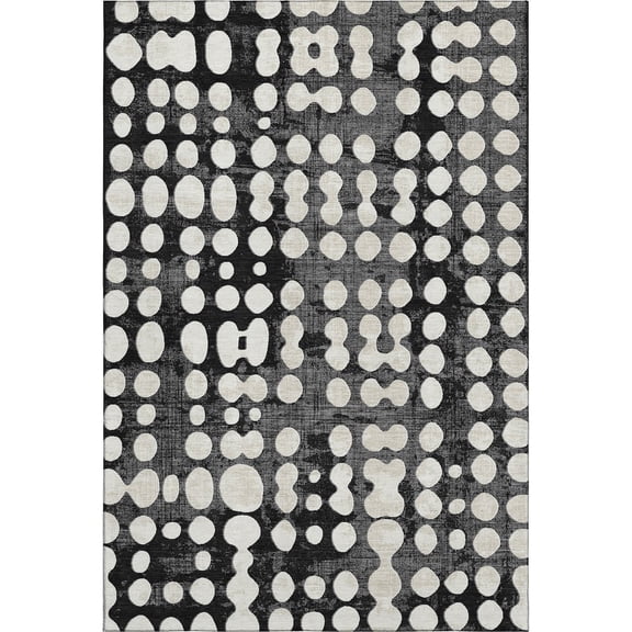 Dalyn Rugs Premium Machine Washable Mayfield AMF869 Black 9' x 12' Rug