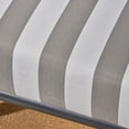 thumbnail image 3 of Soren Outdoor Wicker Club Chairs with Cushions, Set of 2, Light Gray, Gray and White Stripe, 3 of 6