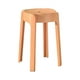 thumbnail image 5 of Taburete redondo de tocador, diseño de moda, fácil de mover, taburete apilable simple para Naranja, 5 of 9