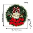 Christmas Deals! 2 Pack Christmas Wreath for Front Door Xmas Wreath