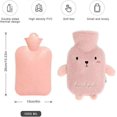 thumbnail image 2 of Hot Water Bag 1 Liter, with Cover for Pain Relief, Soft Plush, 2 of 4