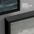 thumbnail image 4 of PixonSign Framed Canvas Print Wall Art Set Storm Cloud Blue Ocean Wave Coastal Seascape Nature Wilderness Illustrations Modern Art Decorative Rustic Relax/Calm Colorful for Bedroom - 16"x24"x3 Black, 4 of 5