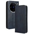 thumbnail image 1 of For vivo X100 Pro 5G Case Flip Wallet Retro Leather Flip Phone Cover Magnetic Closure - Blue, 1 of 5