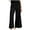 Black, variant on Simua Womens Wide Leg Pants High Waisted Stretch Quick Dry Lightweight Pockets Loose Casual Trousers