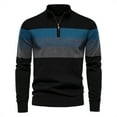 thumbnail image 1 of Gibobby Suéter cuello redondo hombre Suéter de cachemira sin costuras para hombre, suéter de lana de punto casual(Negro,Mediana), 1 of 4