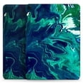 thumbnail image 2 of DesignSkinz Teal Oil Mixture Full-Body Skin Decal Wrap Cover for iPad 8th Gen 10.2"(A2270/A2428), 2 of 4