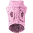 thumbnail image 2 of Suéter para perro, chaleco, abrigo cálido para mascota, suéter de lana tejido suave para invierno, abrigo de punto de ganchillo, ropa para perros pequeños, medianos y grandes, 2 of 5