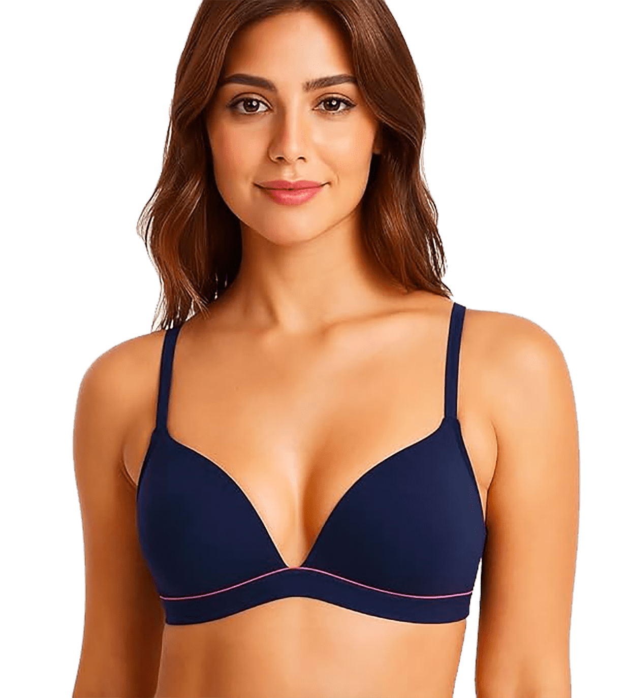 Iheyi 6 Pieces No Wire Full Cup Plain/Lace Light Padded Wire Free Bra A/B/C