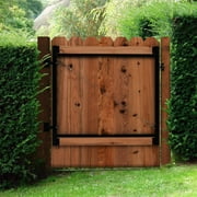 Adjust-A-Gate Black Steel Frame Gate Building Kit, 60-96 Opening up to 5' High