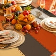 thumbnail image 3 of Fall Thanksgiving Plaid Decoration Tablecloth Rectangle Table Cover Perfect for Autumn Harvest Festival Party Kitchen Dinner Table Topper, 60x 84 Rectangle, Pumpkin & Fruits, 3 of 5