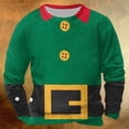 thumbnail image 1 of Sudadera sin capucha para hombre, informal, a la moda, con cuello redondo, estampado navideño, jersey de manga larga, blusa de poliéster para hombre, 1 of 5