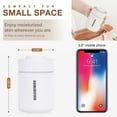 thumbnail image 3 of Multifunctional Humidifier in Multi Color Change, Desktop Decoration with Night Light, Gentle Mist Technology, Portable Built-In Battery and USB Charging Humidifier for Sleep Work Study (White-A), 3 of 6