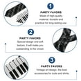 thumbnail image 4 of 2PCS Piano Stave Pattern Necktie Premium Party Necktie Comfortable Necktie, 4 of 6