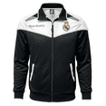 thumbnail image 5 of Icon Sports Real Madrid Track Jacket, Black/White, 100% Polyester, Size YS, 5 of 7