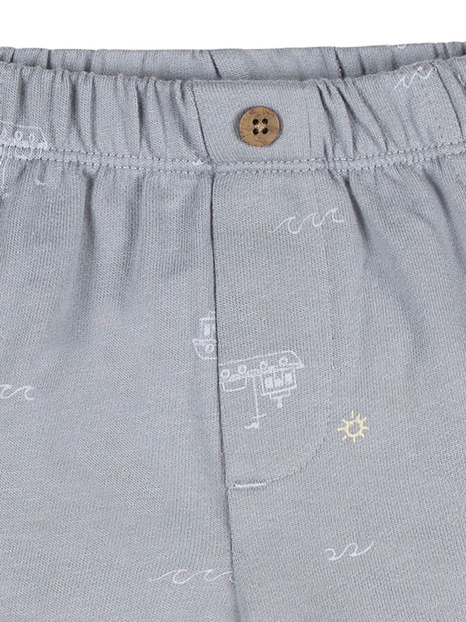 Modern Moments by Gerber Baby Boy Organic Shorts with Mock Pocket, Sizes 0/3 Months - 24 Months
