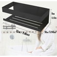 thumbnail image 5 of Estantes flotantes de almacenamiento de metal a prueba de óxido para montaje en pared, acero inoxidable anodizado, para una amplia gama de usos que incluyen cocina y baño, organizador de ducha, 5 of 5