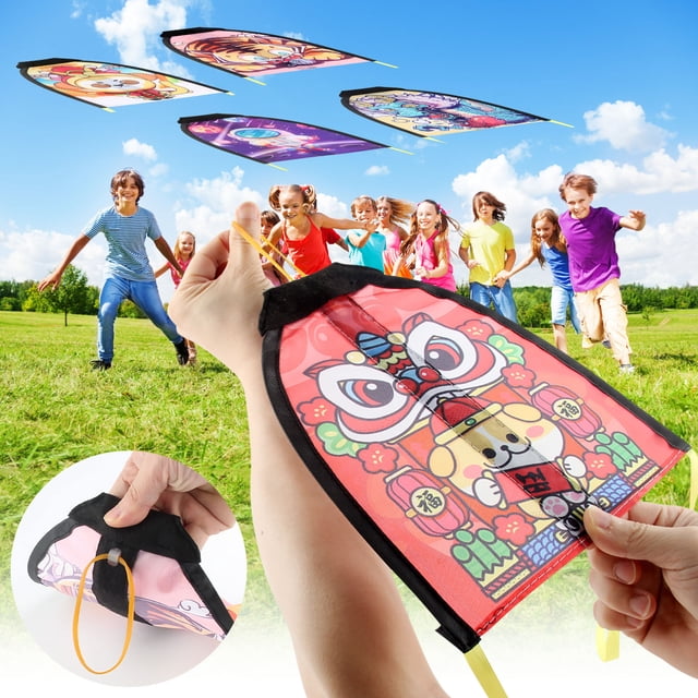XWSHYW Juguetes para Niños Pequeños Cometa de Catapulta para Exteriores para Niños, Juguete de Mano, Cometa Elástica con Dedo, Cometa Pequeña Elástica de Goma