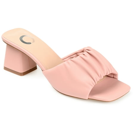 

Journee Collection Womens Briarr Open Square Toe Block Heel Sandals