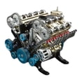 thumbnail image 1 of Kit de modelo de motor para adultos, kit de modelo de motor de coche de metal de 8 cilindros, kit de ensamblaje de motor de coche de resina DIY, 1 of 4