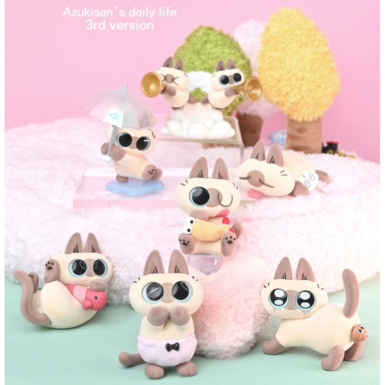 Nobeko Azukican Azukisan Cat Daily Life Series3 Blind Box Figures