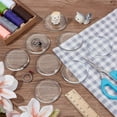 thumbnail image 4 of 9 PCS Glass Fabric Pattern Weights Clear Fabric Weights for Pattern Cutting Samples Cutting Weight Accessories for Sewing Dressmaking 2.12x0.31inch, 4 of 5
