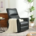 thumbnail image 2 of Recliner Chair, 270° Power Swivel Rocker Recliner Chair with USB Ports, Extra Large Footrest, Side Pocket, Electric Glider Reclining Sofa for Living Room Bedroom, Black, 2 of 6