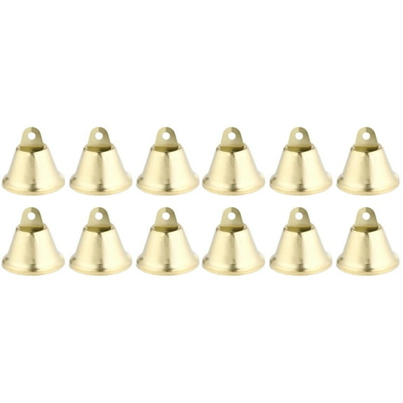 GOOHOCHY 40 pcs Christmas Jingle Bells Metal Little Bells Decor Handmade Bell Accessory