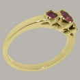thumbnail image 4 of LBG British Made 14k Yellow Gold Real Natural Pink Tourmaline Womens Statement Ring - 33 size options - Size 8, 4 of 7