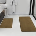 thumbnail image 6 of Tripumer 2 Pcs Bathroom Shower Mats Set Absorbent Bath Mat for Floor Bedroom Home Navy Brown, 6 of 7