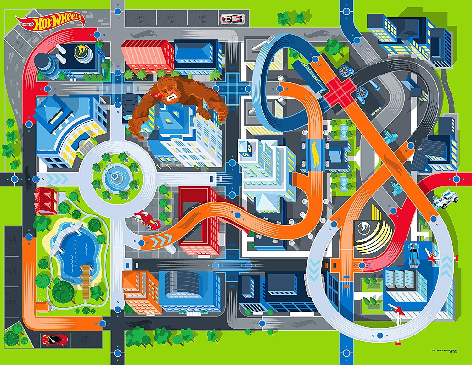 Hot wheels Jumbo Mega Mat with Vehicles!