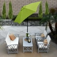 thumbnail image 7 of Astella 92.5" Lime Green Solid Print Hexagon Market Patio Umbrella, 7 of 7