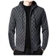 thumbnail image 1 of Gibobby Sueter hombre manga larga Suéter de punto informal para hombre, con cierre completa, cuello alto, ajuste ajustado, para hombre(Gris,M), 1 of 5