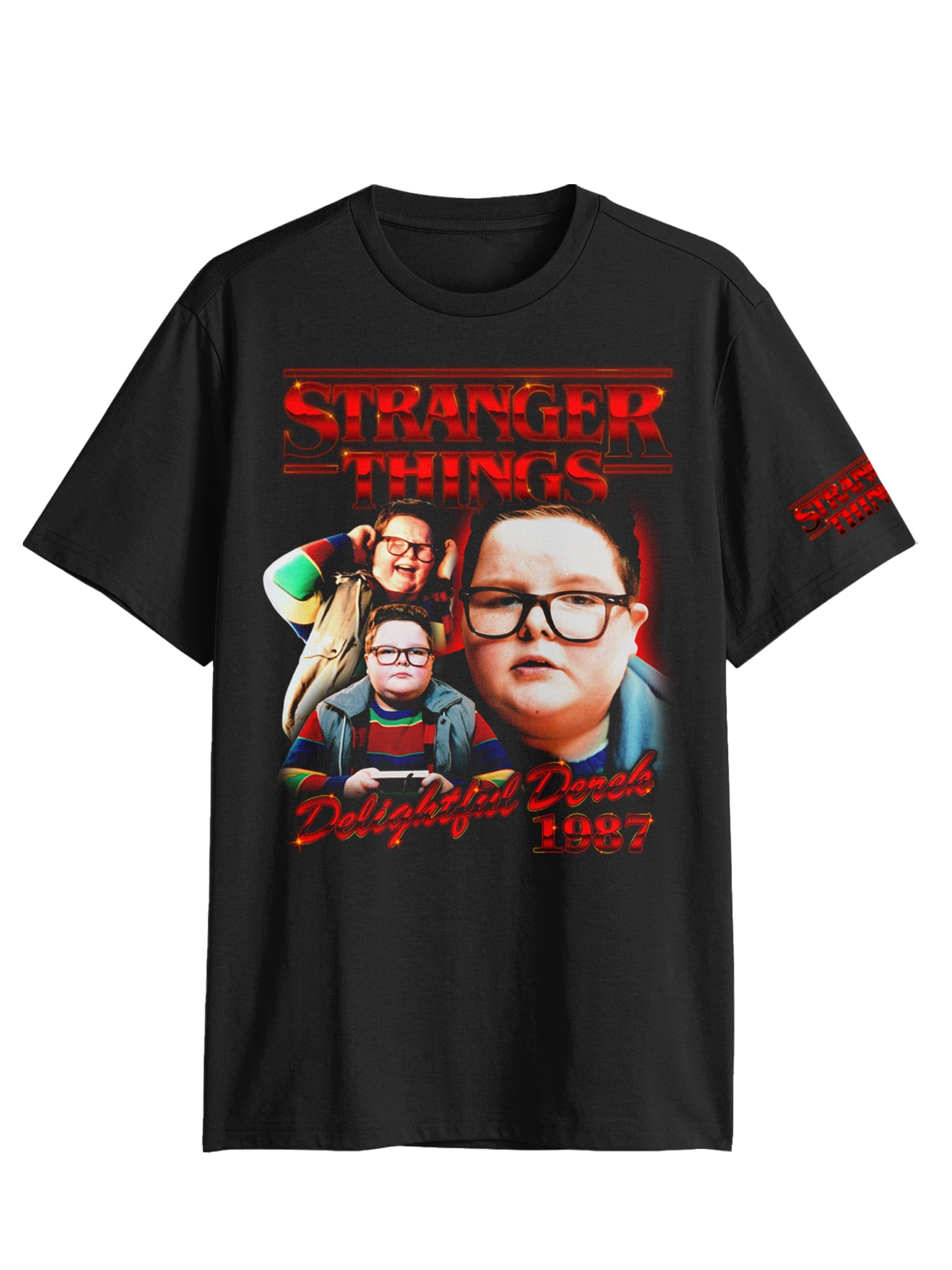 Stranger Things, Men's & Big Men's Graphic Tee, Delightful Derek, Sizes S-3XL