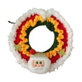 thumbnail image 4 of Collar de punto para gato, tejido a mano, para vestir a gatos y perros, collar navideño para perros y gatos, collar para gatitos, bufanda para Navidad Papá Noel M, 4 of 10