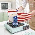 thumbnail image 7 of Honeii America Flags2 patten Oven Mitts and Pot Holders Sets, Baker Oven Mitts, Mittens for Kitchen Decor, Baking Lover over Gloves Gifts, 7 of 7