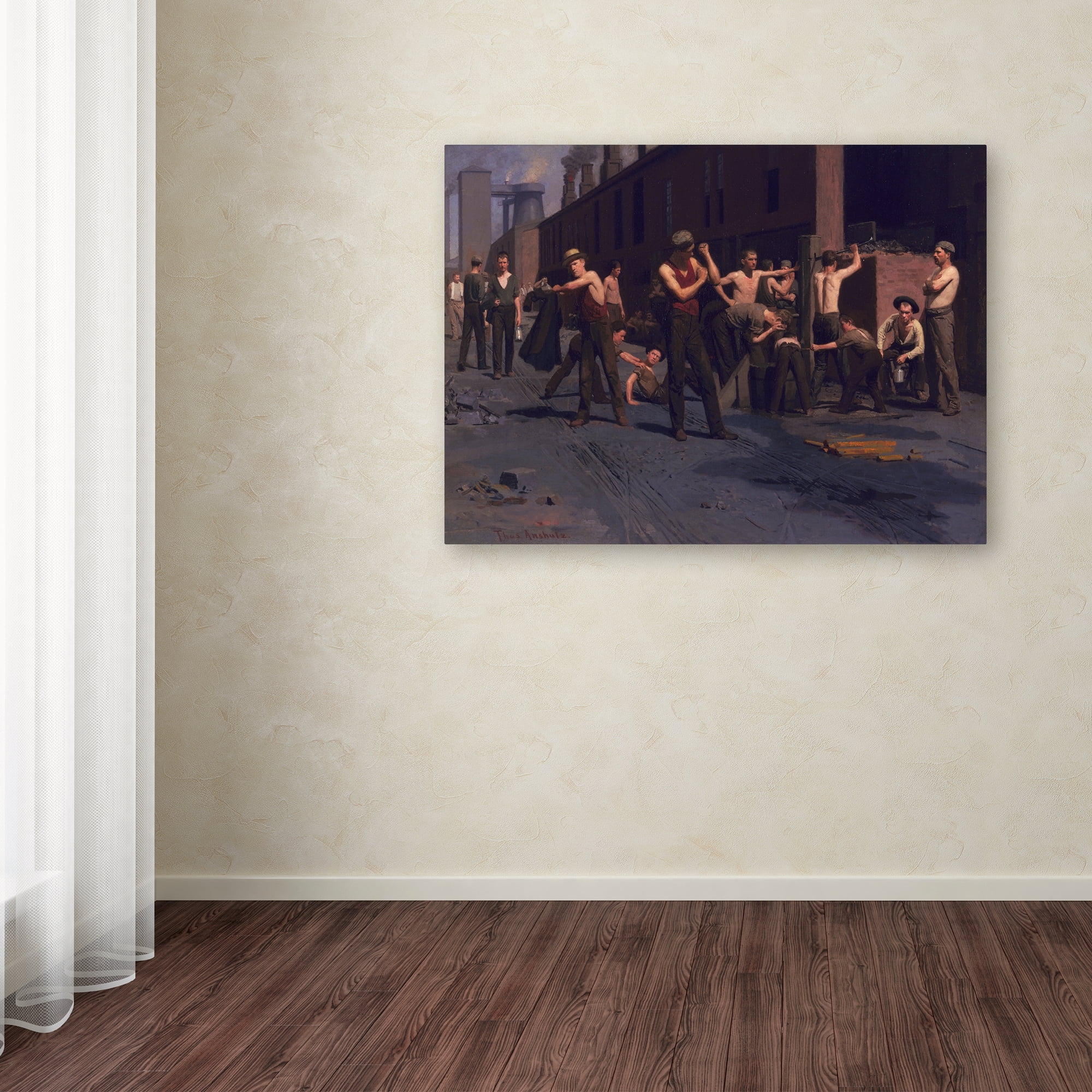 Trademark Fine Art 'The Iron Workers' Canvas Art by Thomas Anshutz