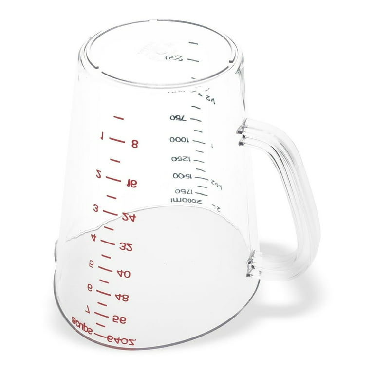 Commercial Measuring Cup, 0.5 gal, Clear Commercial Measuring Cup, 0.5 gal, Clear