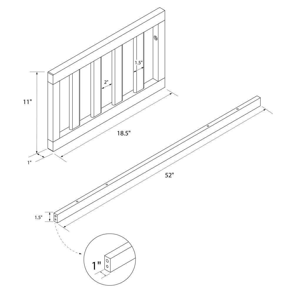Baby Relax Universal Daybed & Toddler Rail
