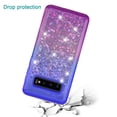 thumbnail image 6 of Mignova Galaxy S10 Plus Flash case,[Durable and Cute] Colorful Quicksand Series Bling Diamond Flowing Liquid Floating Shockproof Cover case for Galaxy S10 Plus 6.4 inch case(Gradient Purple/Blue), 6 of 7
