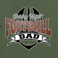 thumbnail image 2 of Wild Bobby, Friday Night Football Dad, Sports, Men Premium Tri Blend Tee, Military Green, Large, 2 of 4