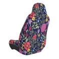 thumbnail image 2 of Wukai Floral Full Set Car Seat Covers with Soft Padding Universal Auto Front Seats Protector and Cushion Mat, 2 of 5
