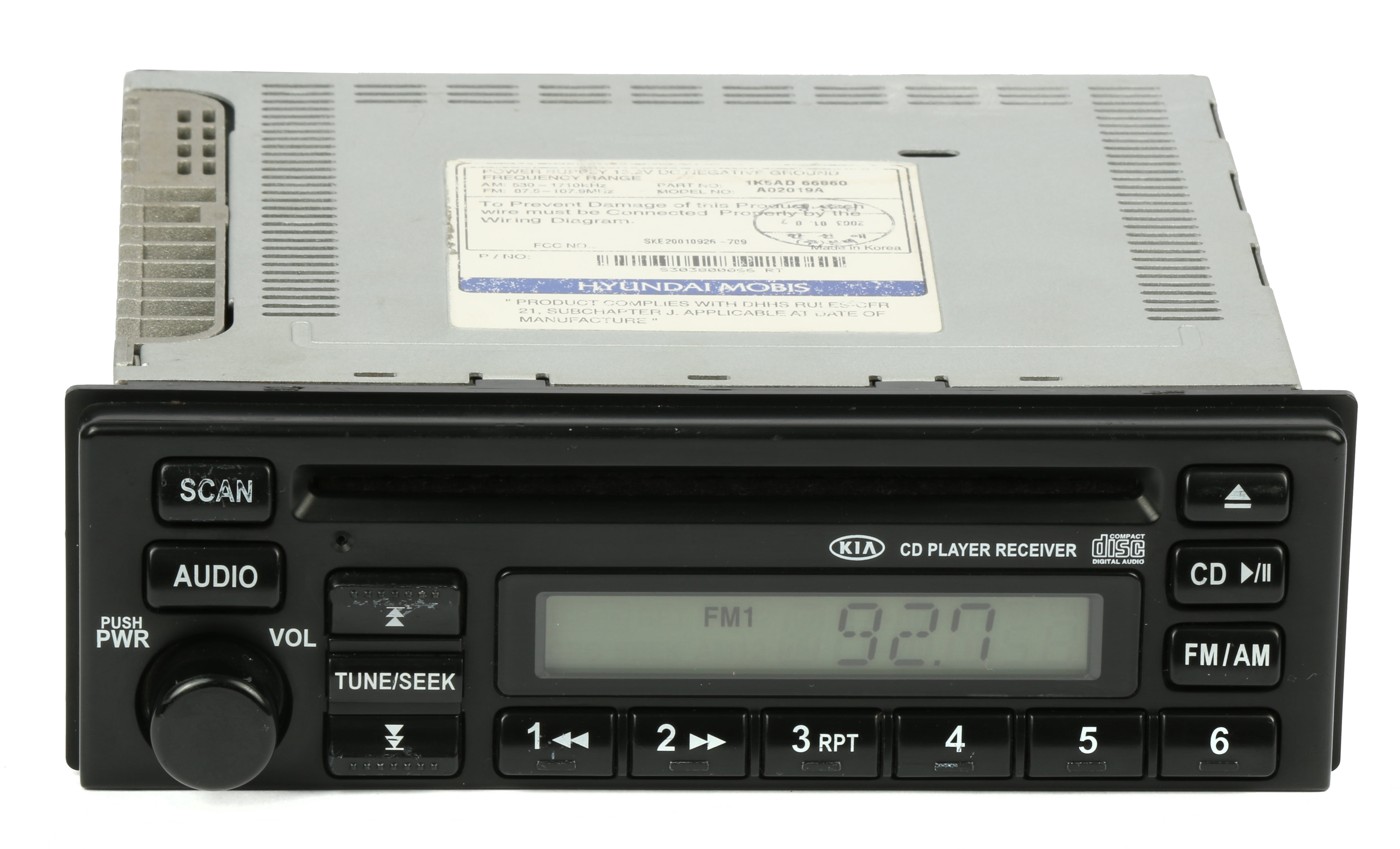 Restored 2003-2005 Kia Sedona AM FM Stereo Single Disc CD Player 1K5AD66860 (Refurbished)